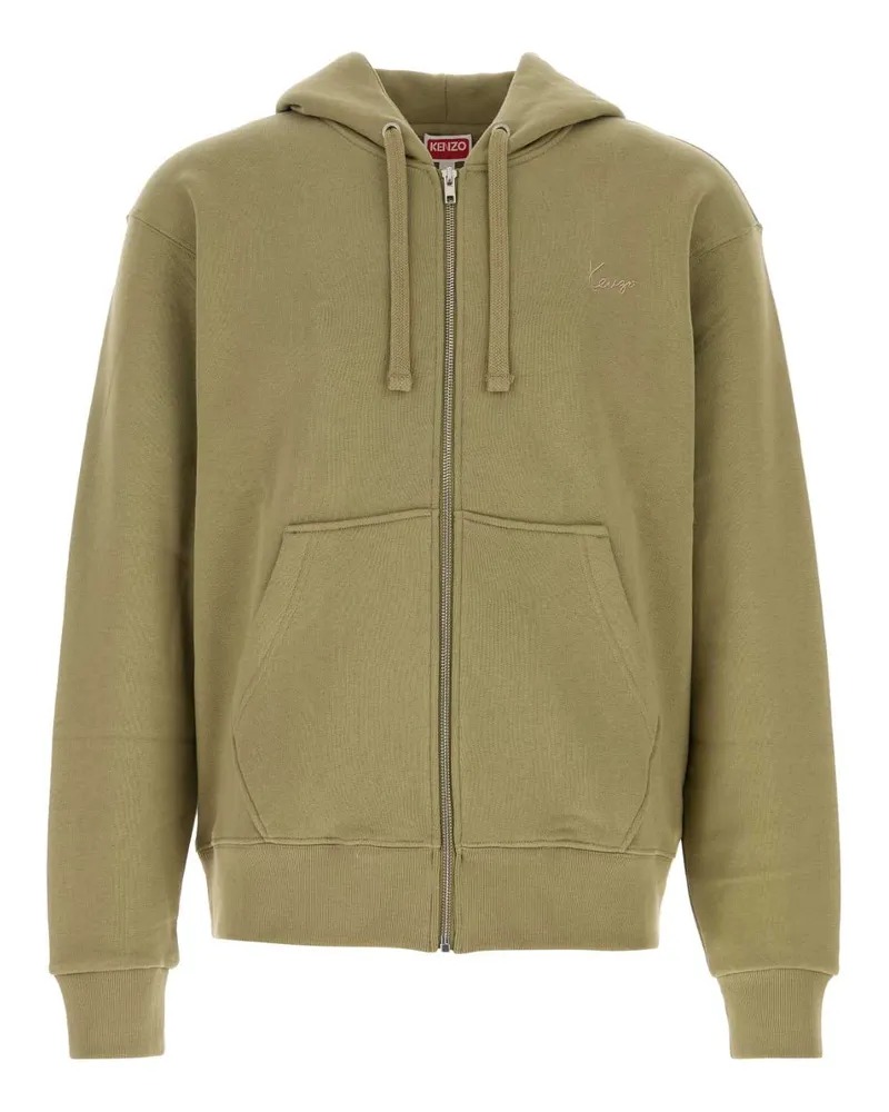 Kenzo Signature Hoodie — Khaki Khaki