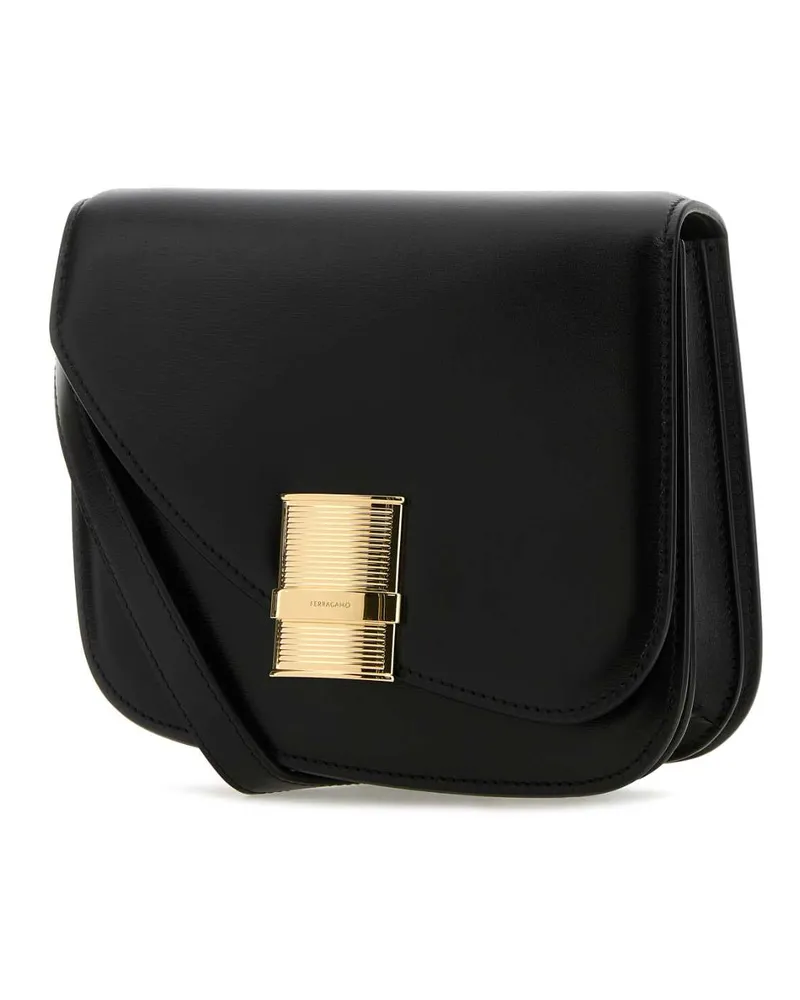 Ferragamo Women's Black Leather Crossbody Bag Neronero Borse A Tracolla Black