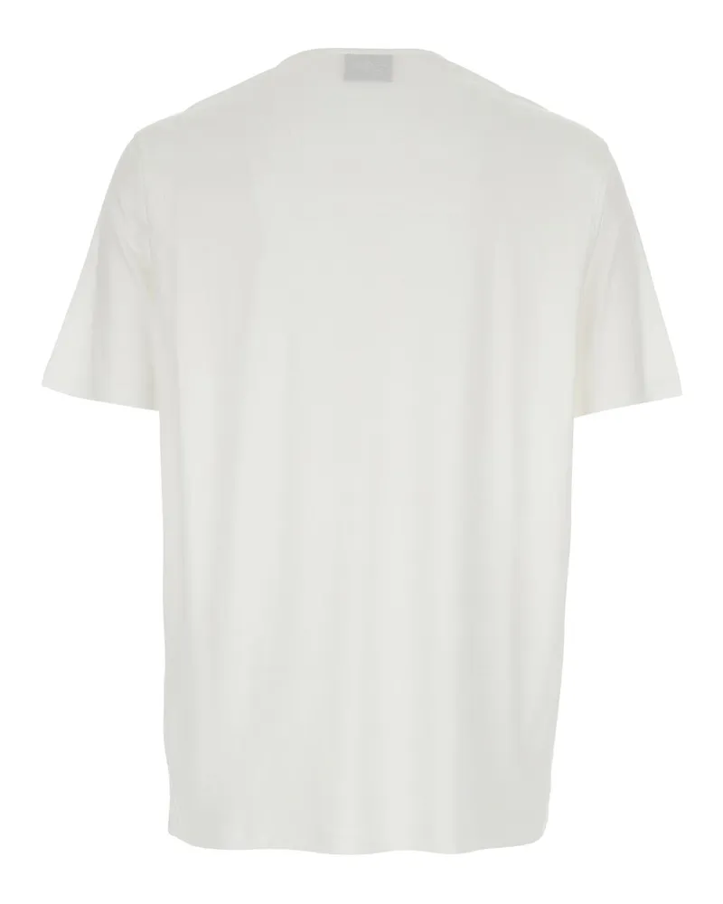 Emporio Armani Embossed Eagle Embroidery T-Shirt — White White