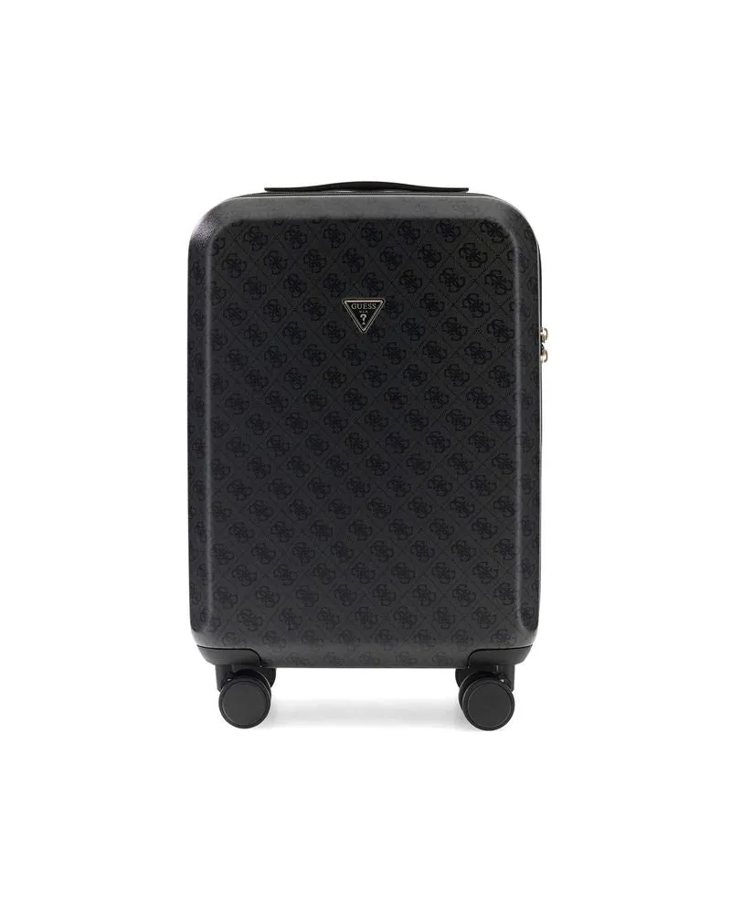 Guess Women's Travel Bag Coal Logo Bamboo Polyester Travel-bags Black