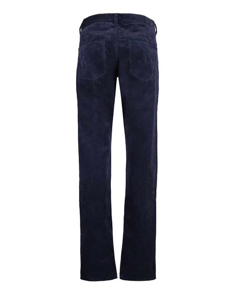 Isabel Marant Men's Jack Corduroy Trousers Blue Cotton Blue