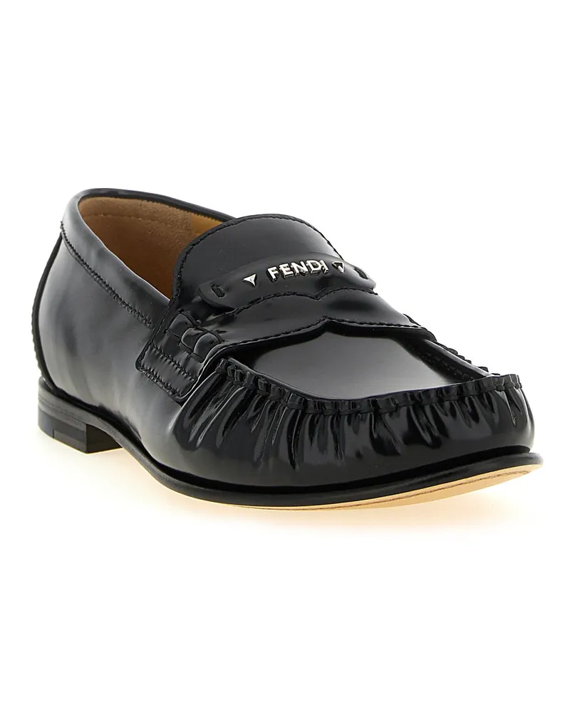 Fendi Scrunch Loafer — Black Black