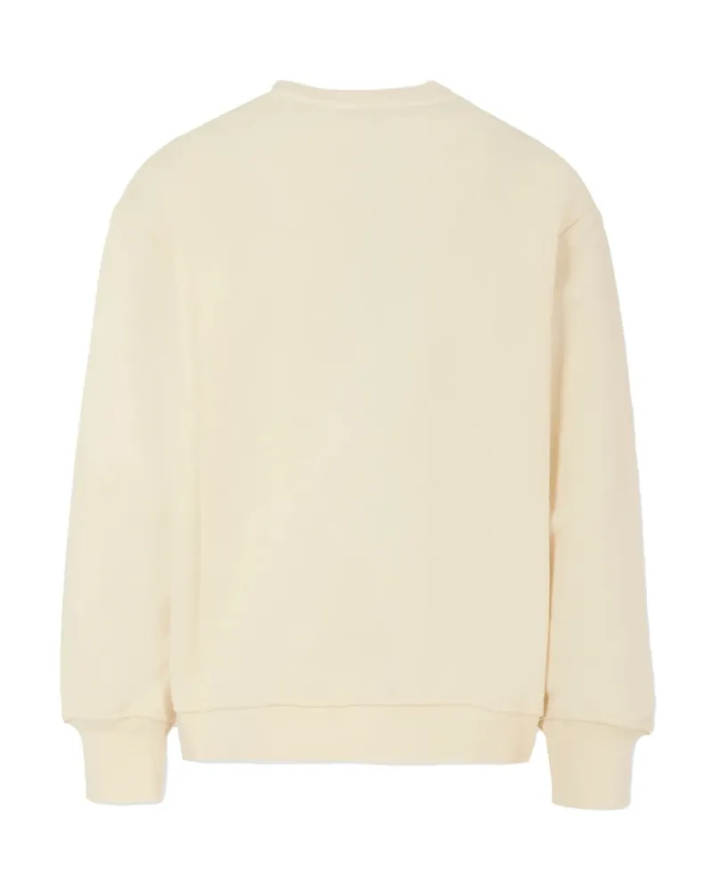 MSGM Logo-Embroidered Cotton Sweatshirt — Black Black