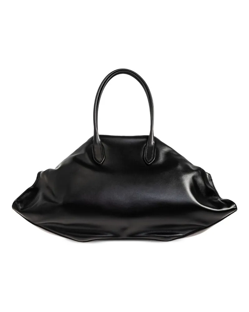 Alexander McQueen Women's Shoulder Bag Maxi Manta Black Calfskin Black