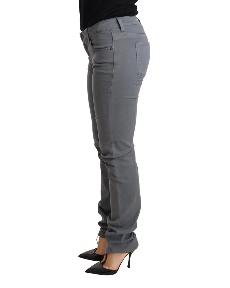 Ermanno Scervino Low-Waist Skinny Jeans — Gray Gray