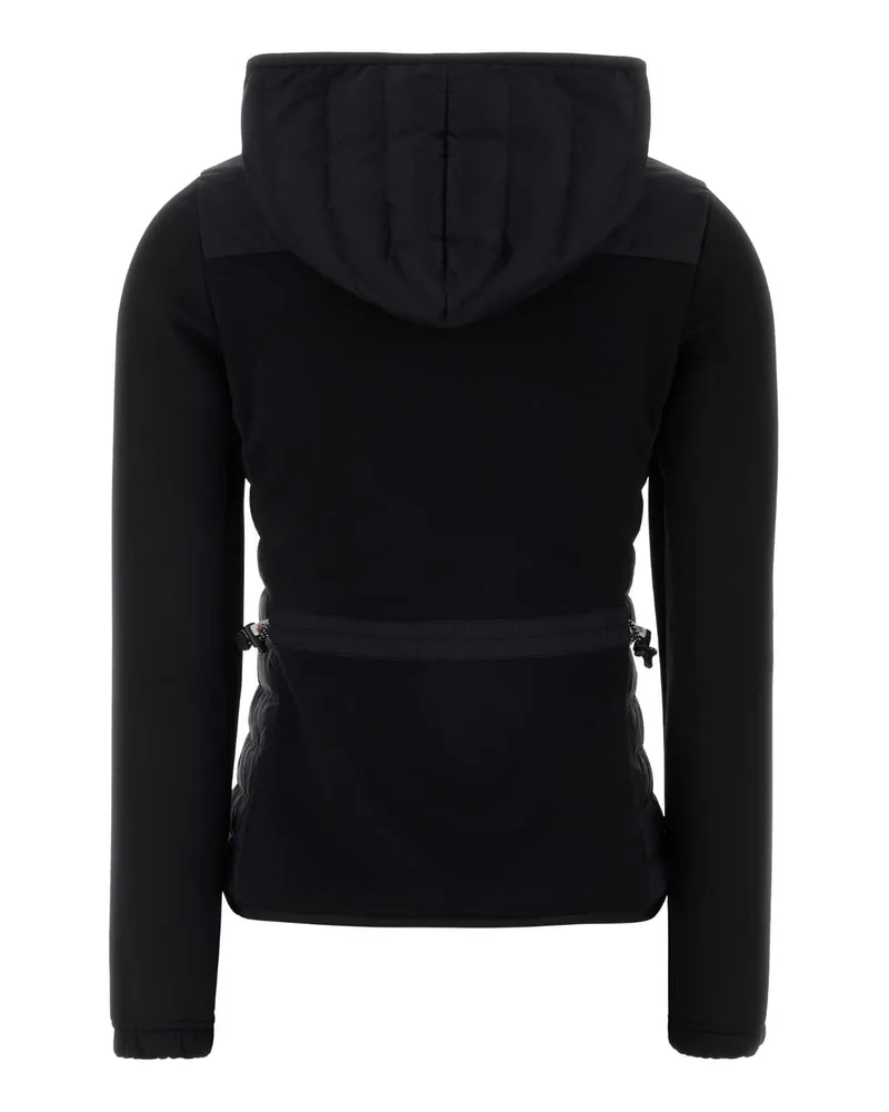 Moncler Women's Black Stretch Polyester Blend Jacket 999 Maglieria Black