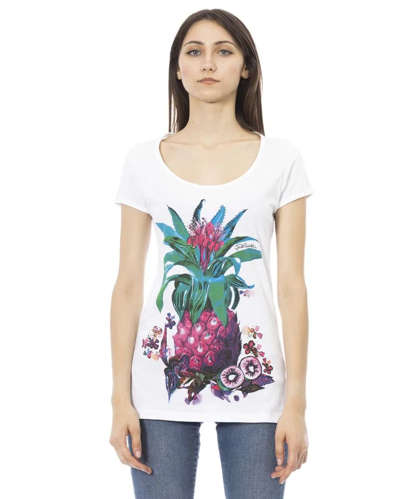 Just Cavalli White Cotton Women T-Shirt White