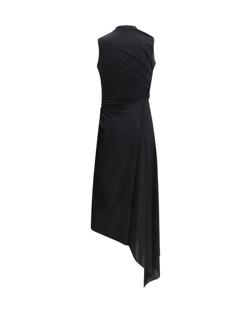 Balenciaga Women Black Polyamide Casual Dress Black