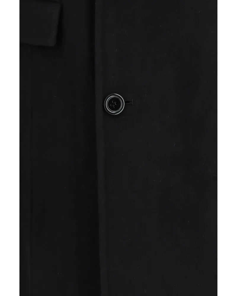 Séfr Double-Faced Merino Wool and Cashmere Coat — Black Black