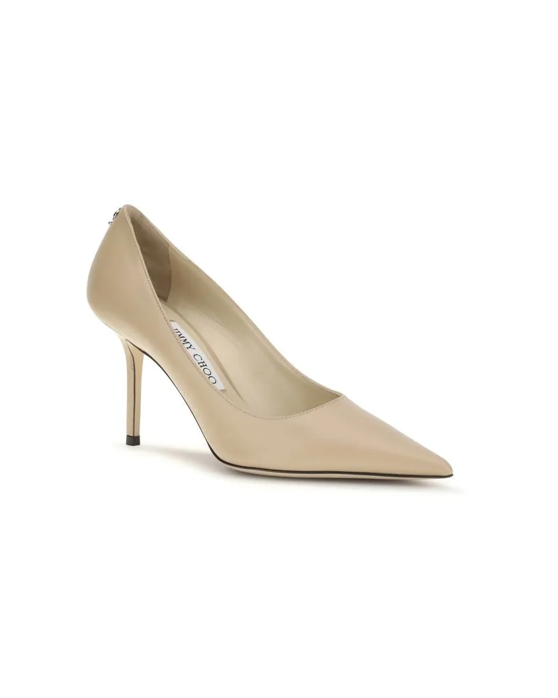 Jimmy Choo Women's Multicolor Goatskin High Heel Pumps Beige