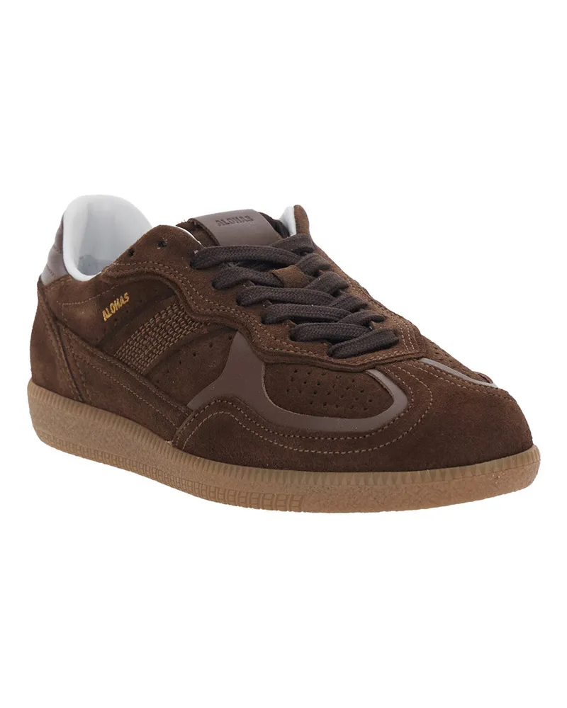 Alohas Women's Sneakers Tb.490 Brown Suede Cow Trainers Brown