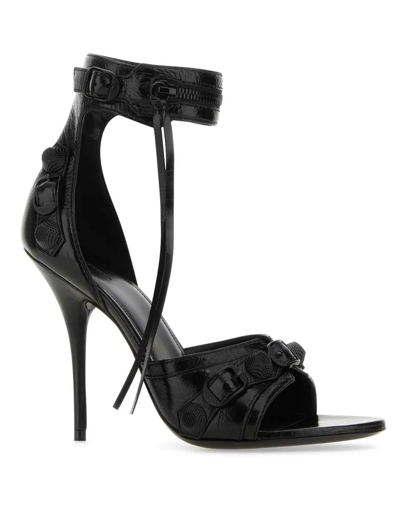 Balenciaga 743057wbua1 1010 Blackblack T Domesticated Calf Le Sandali Sandal Black