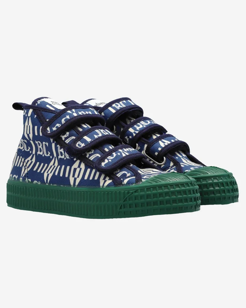 BOBO CHOSES Boys' Kids Cotton Trainers Multicolour Organic Sneaker Navy