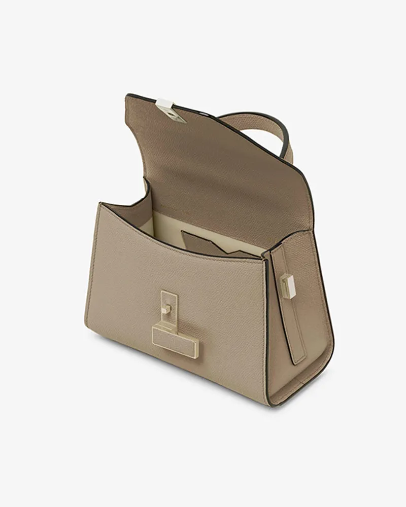 Valextra Iside Crossbody Bag — Beige Beige