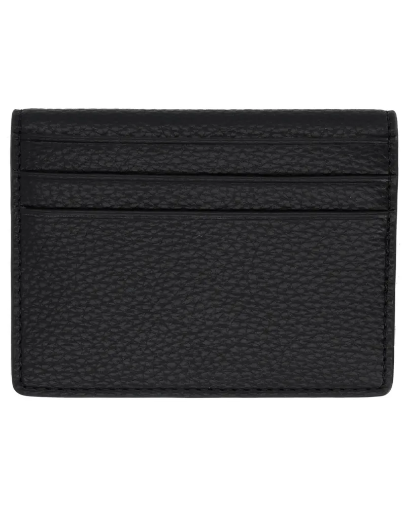 Vivienne Westwood Orb-Detail Polyurethane Card Case — Black Black