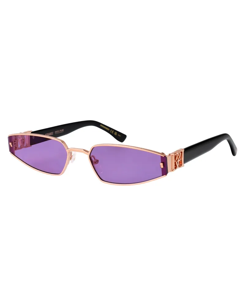 Dsquared2 Women's Sunglasses D20168-S Gold Copper Metal Gold