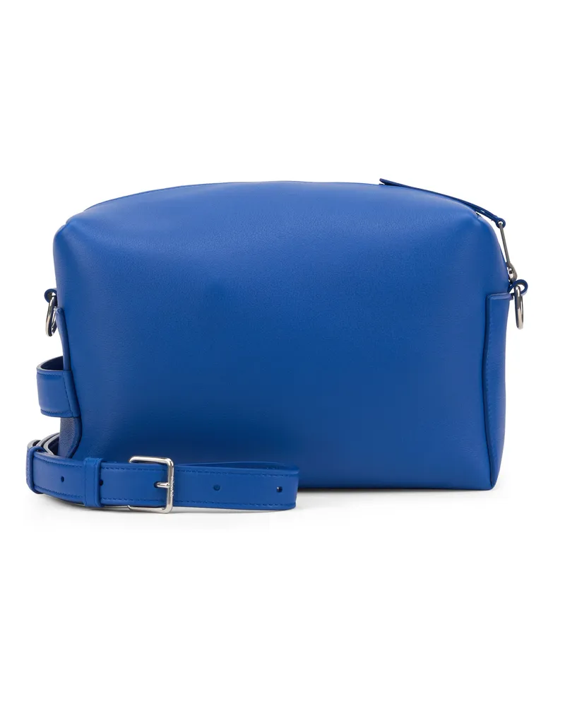 Celine Men's Shoulder Bag Take Away Blue Leather Calf Skin Blue