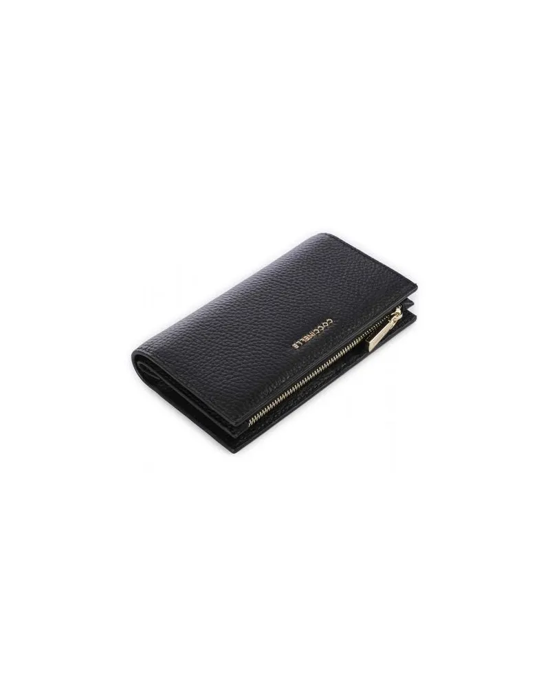 Coccinelle Women's Wallet Black Cowhide Bags Black