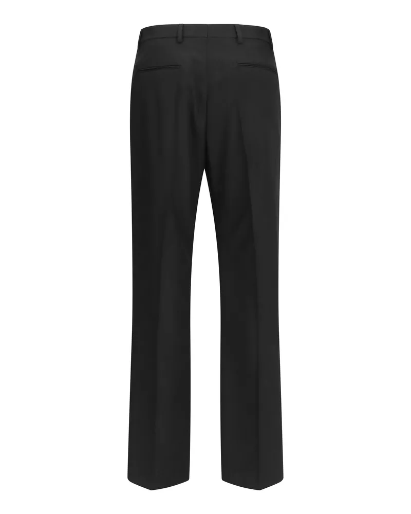 Valentino Garavani Wool Tailored Trousers — Black Black