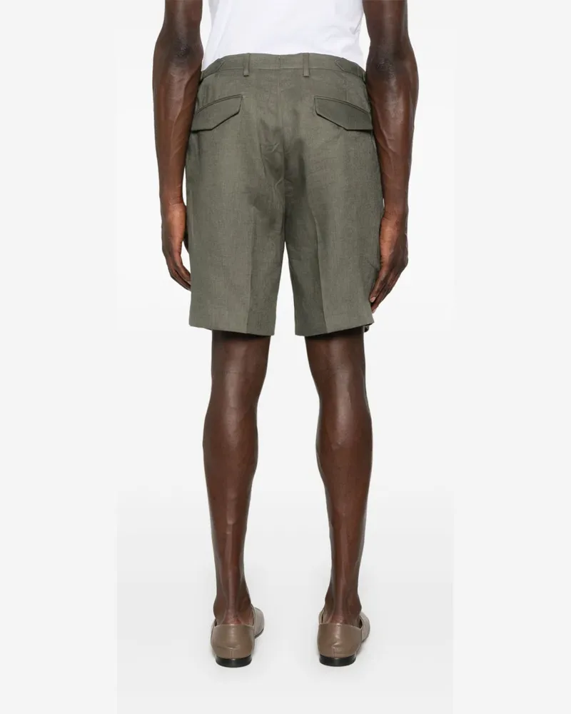 MICHAEL COAL Men's Shorts Jessie Linen Green Green