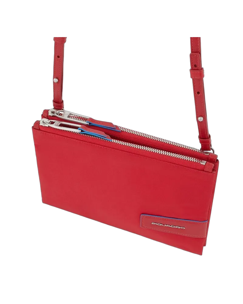 Piquadro Men's Clutch Red Recycled Nylon Red