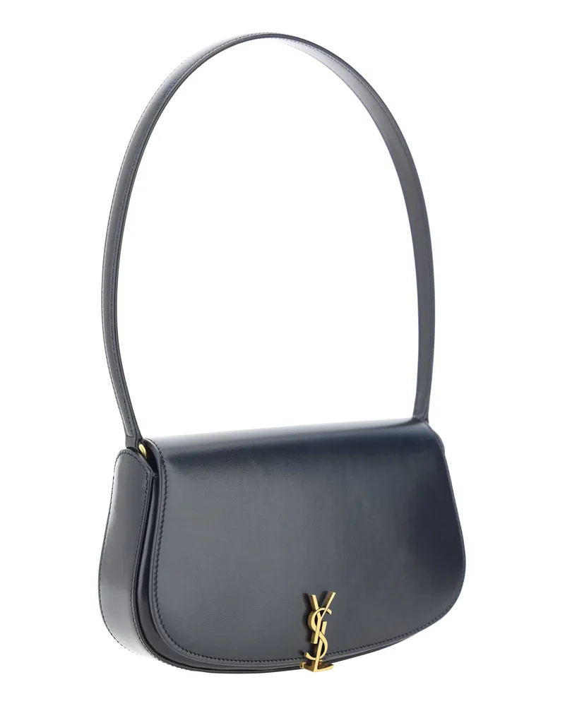 Saint Laurent Women's Mini Voltaire Shoulder Bag Nero Calf Leather Bos Taurus Black