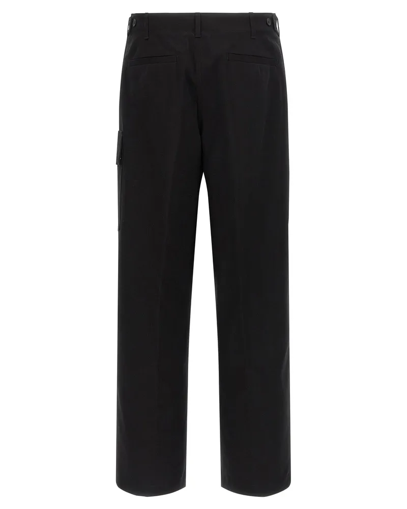 Fendi Cotton Gabardine Trousers — Black Black