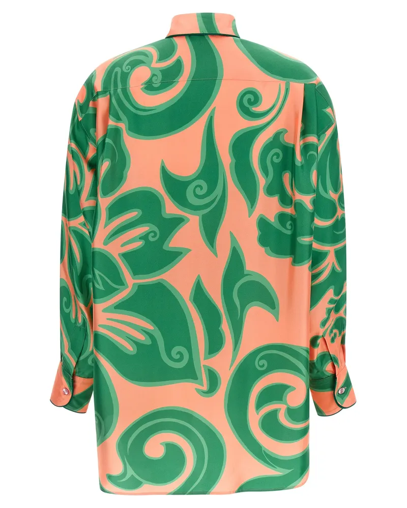 Etro Women's Multicolor Silk Blouse Orange