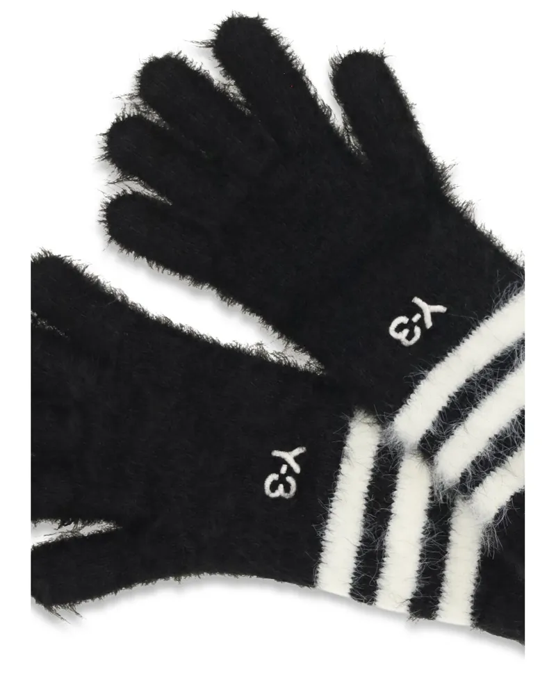 adidas Recycled Polyamide Knit Gloves — Black Black