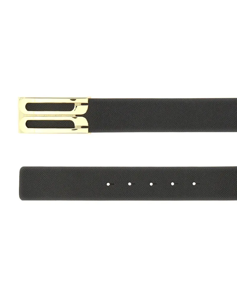 Victoria Beckham Jumbo Frame Belt — Black Black