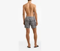Men's Bulldog Drawcord Patterned Swim Shorts Ss26 M