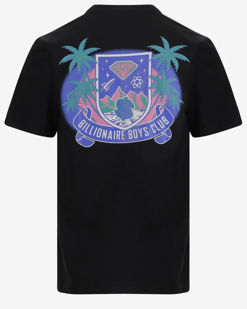 Billionaire Boys Club Logo-Embroidered Cotton T-Shirt — Black Black