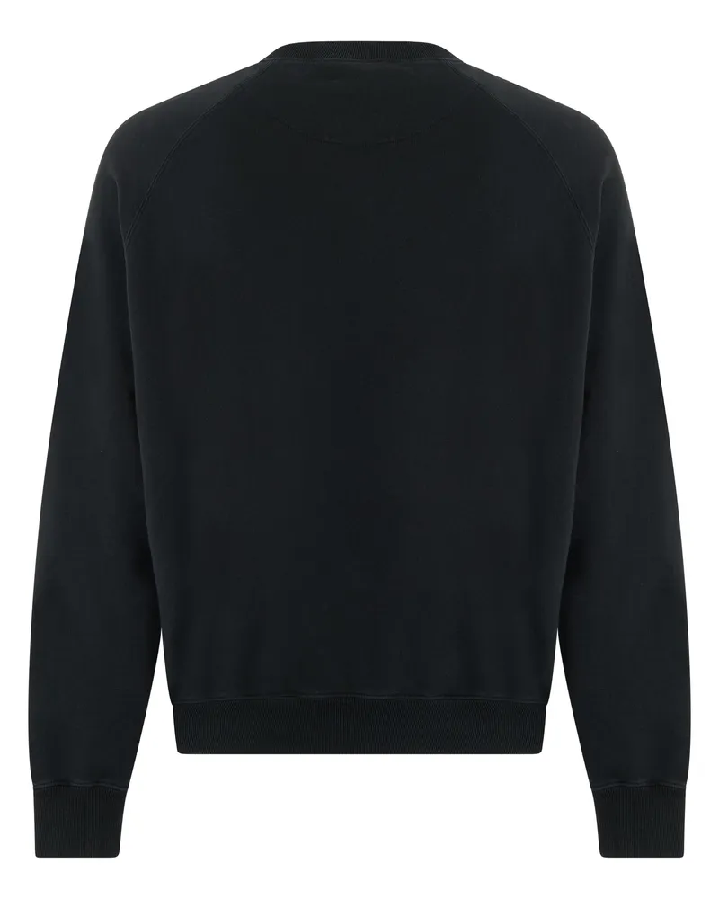 Prada Men's Sweatshirt Black Cotton Sweatshirts Sweater Black