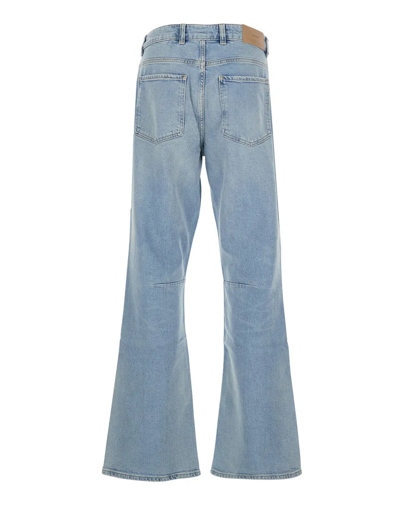 REPRESENT Men's Boot-Cut Jeans Blue Cotton Blue