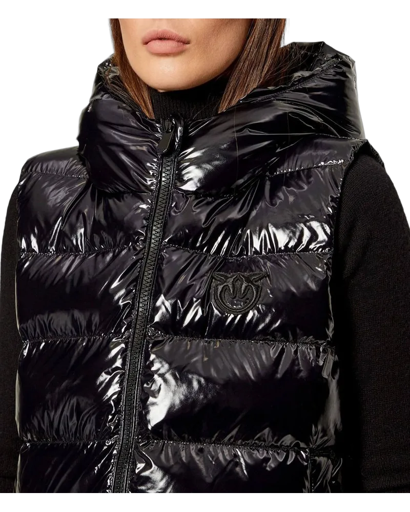 Pinko Women's Vest Black Polyamide Apparel Jacket Black