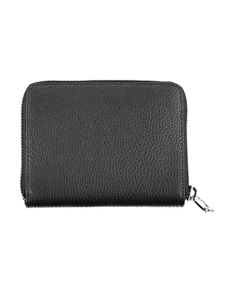 Tommy Hilfiger Pebbled Leather Wallet — Black Black