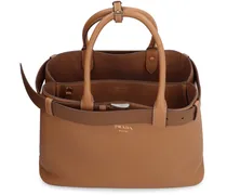 Buckle Tote Bag — Brown