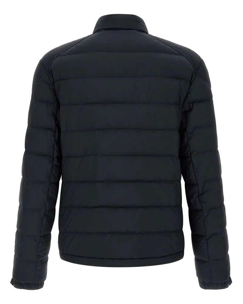 Moncler Men's Blue Polyamide Full-Length Jacket Clothing Blue