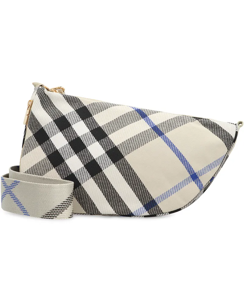 Burberry Women's Shield Messenger Bag Sand Lamb; Lining: Polyester Shoulder Beige