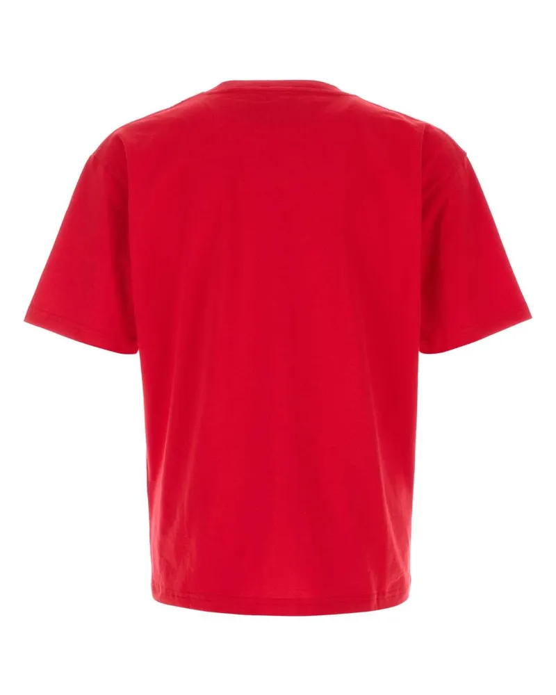 Valentino Garavani Men's Red Cotton T-Shirt Rossonero Red