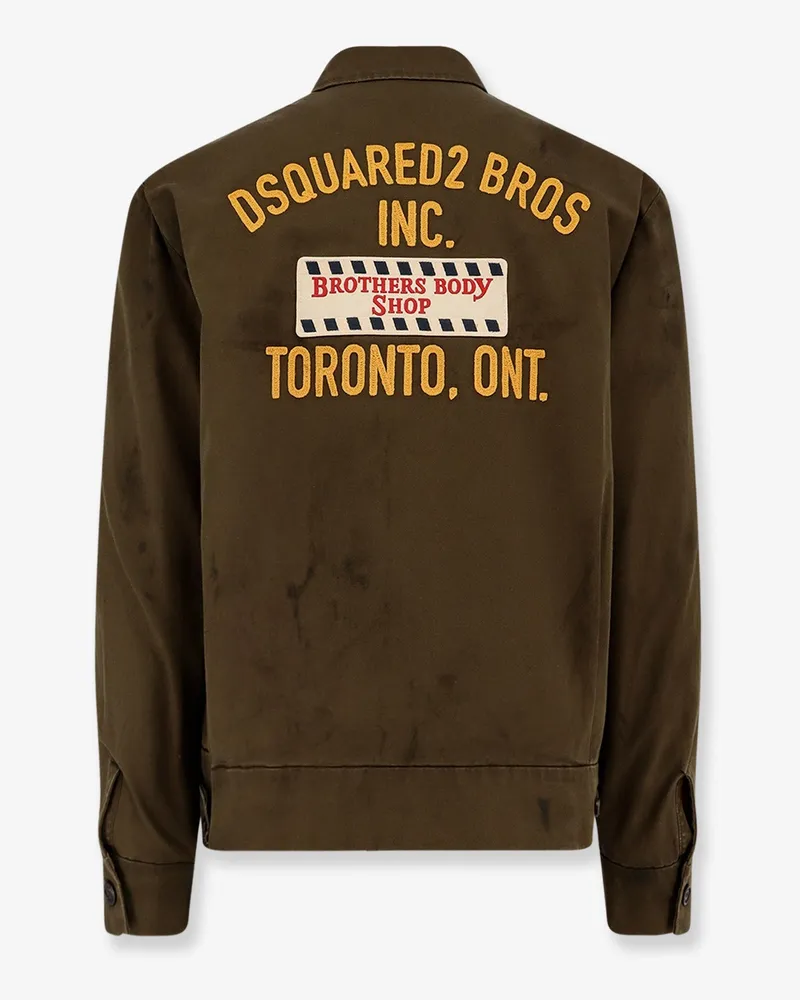 Dsquared2 Men's Cotton Padded Jacket Green Green