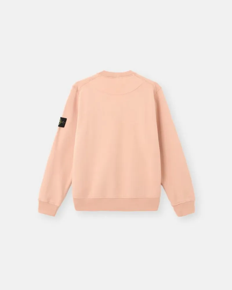 Stone Island Logo-Patch Cotton Sweatshirt — Rose Rose