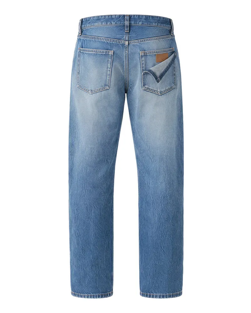 Maison Margiela Straight-Leg Jeans — Blue Blue