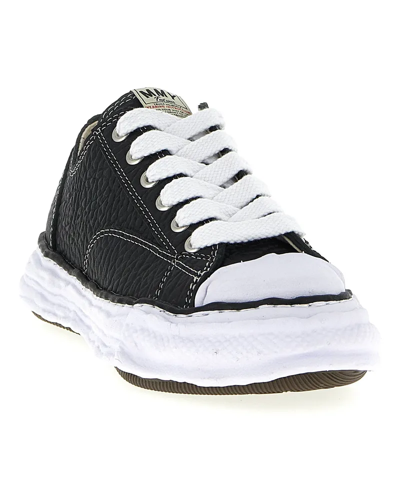 MIHARAYASUHIRO Men's Bicolor Cowhide Sneakers Black
