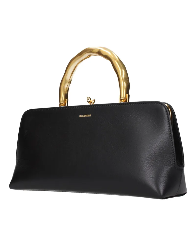 Jil Sander Women's Black Leather Handbag Bag Black