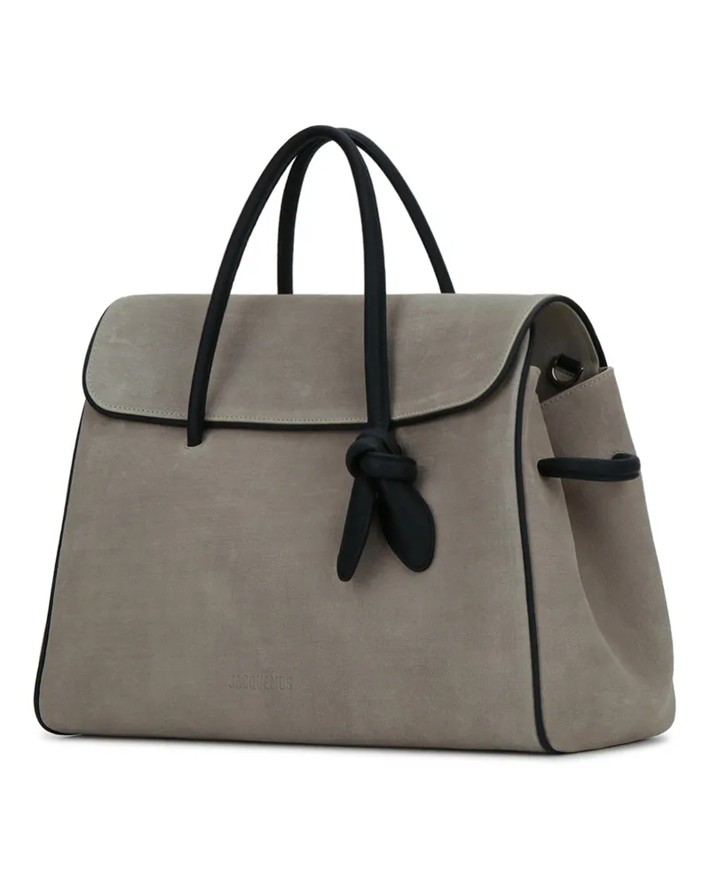Jacquemus Le Cabas Turismo Top Handle Bag — Beige Beige