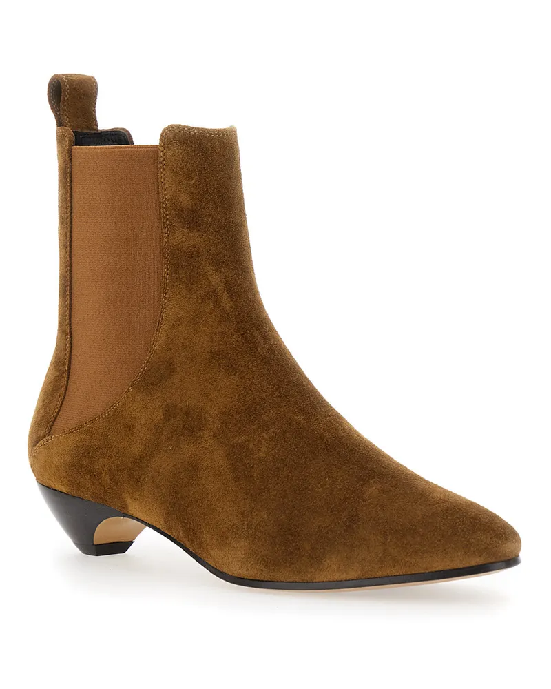 Le Monde Béryl Women's Ankle Boots Beige Suede Brown Brown