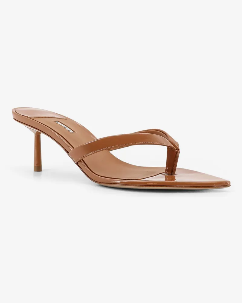 Le Silla Women's Sandals Gisele Patent Leather Brown 