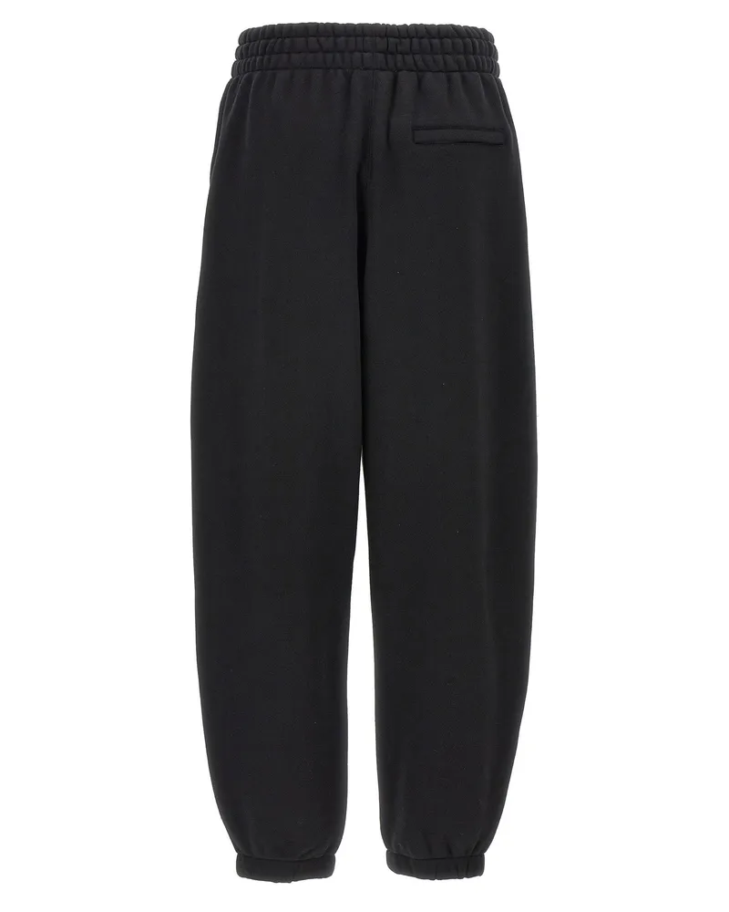 Alexander Wang Essential Terry Cotton Blend Joggers — Black Black