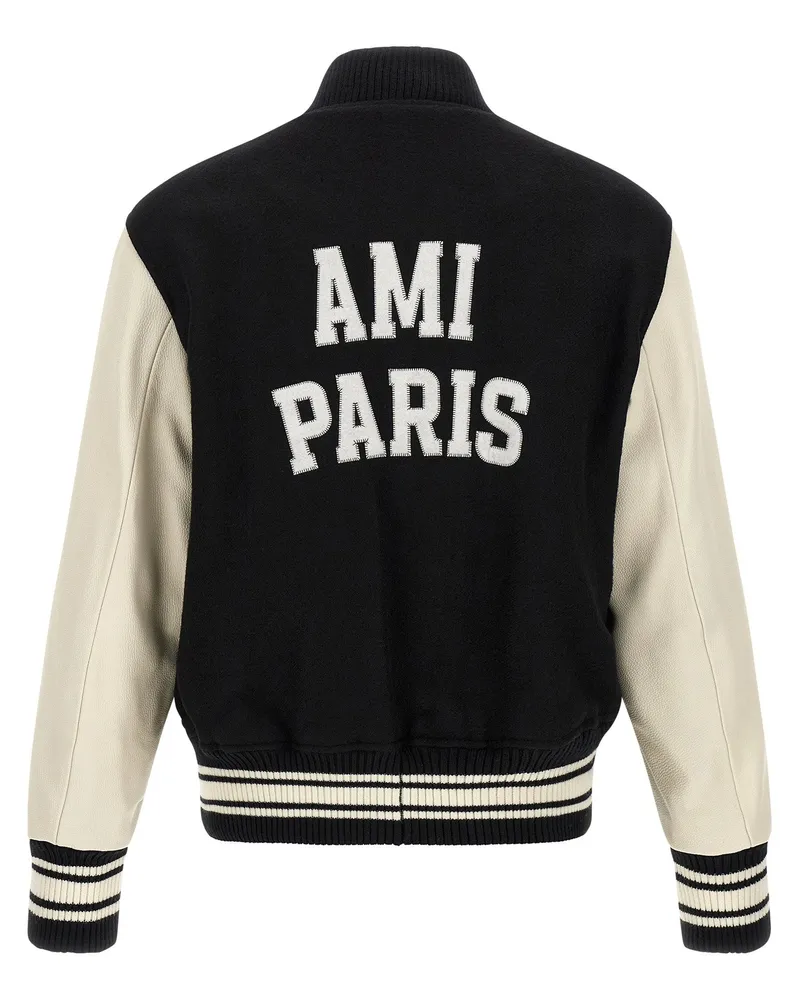AMI Paris Teddy Jacket — Black Black